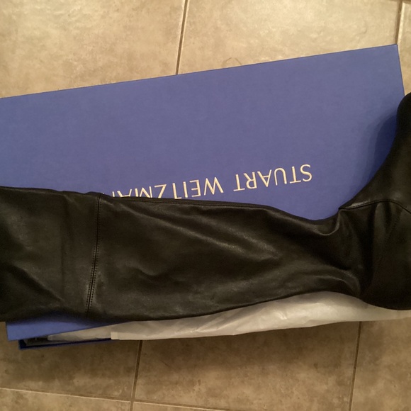 NIB Stuart Weitzman Leather Boots size 38.5 - Picture 12 of 16